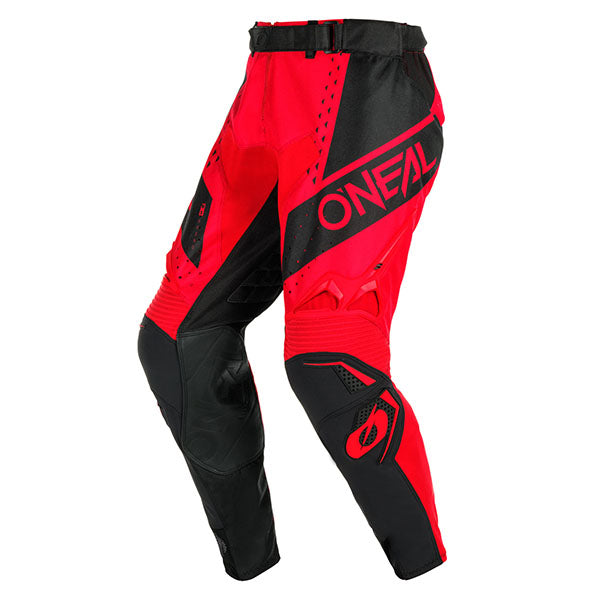 Detailed studio photograph of O'Neal, Hardwear Haze Haze V.24 Pant, Pants, SKU H023-1128, color options Black/Red, Black/Grey/Sand, sizes 28–42