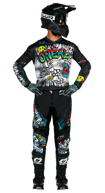 Studio image on a white background of O'Neal, Element Rancid V.24 Jersey, Pant Combo, Gear Combo, SKU oneal-mx24-element-rancid-v24-jersey-pant-combo