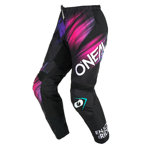 Product photo of O'Neal, Element Voltage V.24 Pant (Womens), Pants, SKU E023-2527, color options Black/Multi, sizes 1/2, 3/4, 5/6, 7/8, 9/10, 11/12, 13/14
