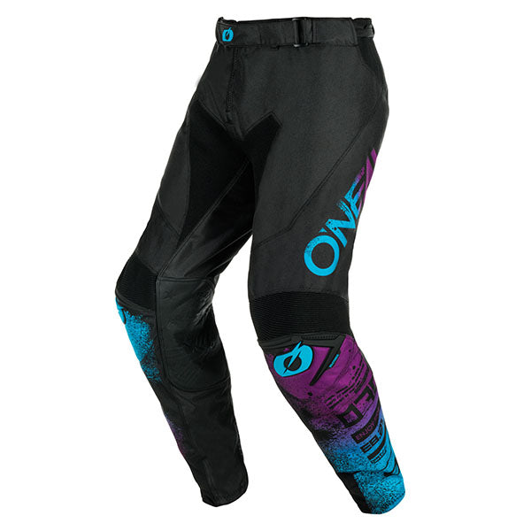 Studio image highlighting O'Neal, Mayhem Scarz V.24 Pant, Pants, SKU M023-2328, color options Blue/Black, Black/Red, sizes 28–42