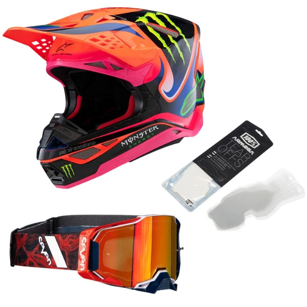 BTO Sports - SM Deegan III Bundle (Helmet, Goggle & Tearoff Combo)