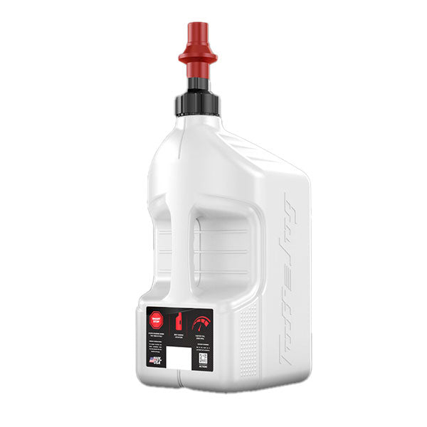 Tuff Jug - Utility Container White w/ Red Cap 5 Gallon
