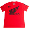 Crisp studio image on a white background of D'Cor Visuals Honda Factory T-Shirt; showing long-sleeve cut, printed graphics, and crew neckline