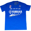 Clean studio shot of D'Cor Visuals Yamaha Factory T-Shirt; showing long-sleeve cut, printed graphics, and crew neckline; SKU 862-81142M; Sizes: M-2XL