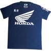Professional studio photo of D'Cor Visuals Honda Factory T-Shirt; showing long-sleeve cut, printed graphics, and crew neckline; SKU 862-81127M