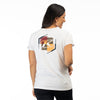 Clean studio shot of Klim K Shield Crest Tri-Blend Tee (Womens); showing tee fit, printed graphics, and crew neckline; SKU 3568-000-110-806; Sizes: XS-XL