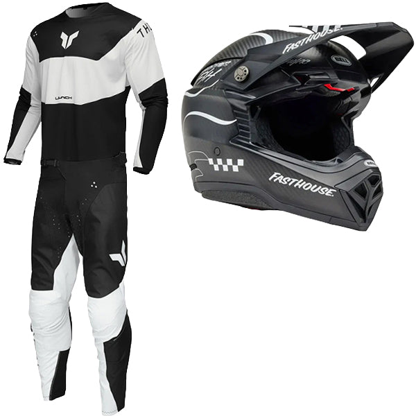 BTO Sports - Raven Storm Bundle (Jersey, Pant & Helmet Combo)