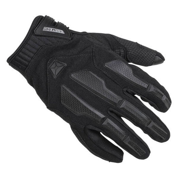 Product image of BTO 0003 Cortech BTO Mens Aero Tec Glove Black motocross gloves showing fit, construction, and colorway | Available at BTO Sports