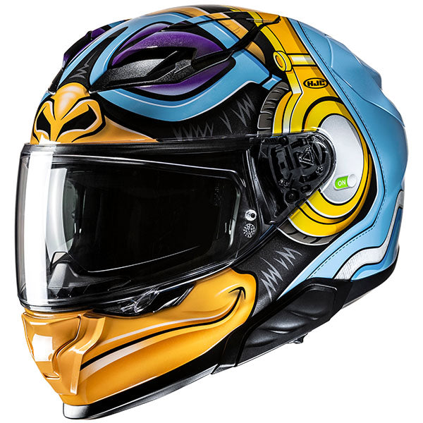 studio product photo of HJC SKU 853142303 in MC-23, sizes XS, SM, MD, LG, XL for motocross helmet, dirt bike, off road.