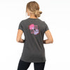 Clean studio shot of Klim K Shield Crest Tri-Blend Tee (Womens); showing tee fit, printed graphics, and crew neckline; SKU 3568-000-110-806; Sizes: XS-XL