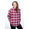 High-resolution studio image of Klim; showing flannel shirt fit, button front, and plaid pattern; SKU 3593-000-150-786
