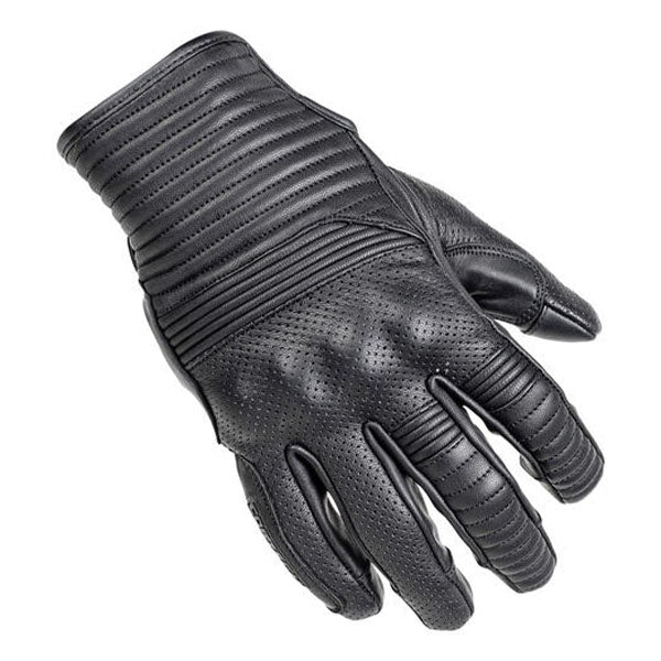 Product image of BTO 0011 Cortech BTO Cuff Leather Glove Black motocross gloves showing fit, construction, and colorway | Available at BTO Sports