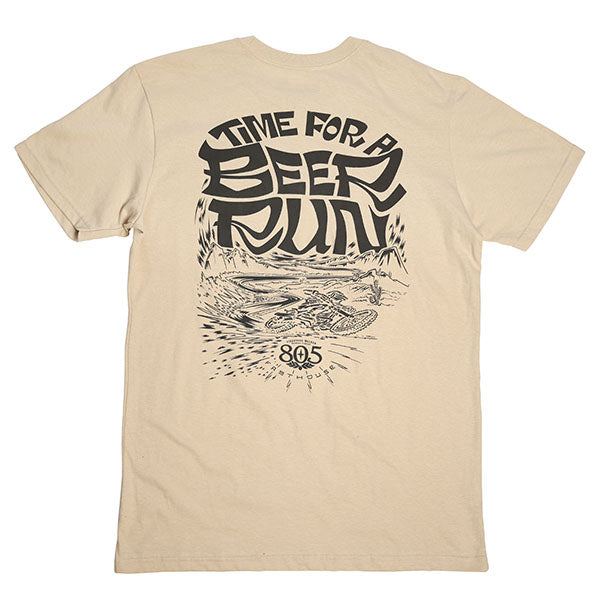 Studio photo on a white background of Fasthouse 805 Desert Run Tee; showing tee fit, printed graphics, and crew neckline; SKU 3610240304; Sizes: S-3XL