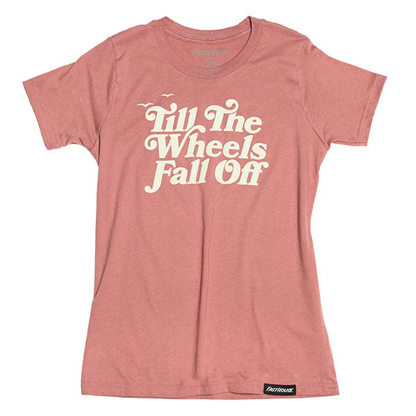 Clean studio shot of Fasthouse Vow Tee (Girls); showing long-sleeve cut, printed graphics, and crew neckline; SKU 32978219; Colors: Mauve