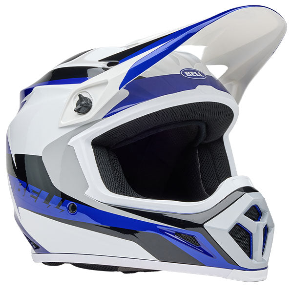 Bell Helmets Bell - MX-9 MIPS Rift Helmet off-road motocross helmet, showing aerodynamic shell design, ventilation ports, and secure retention system built for rider comfort and protection. SKU 07163852.