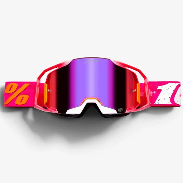 Studio image on a white background of 100%, ARmatic LE Jett Lawrence 2/PK Kit Goggles, color Red/Blue