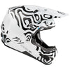 studio product photo of product in White/Black for dirt bike, motocross, off road. SKU 73-446S.
