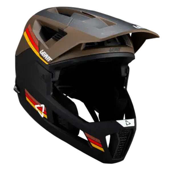 Studio product image of Leatt, V25 Enduro 4.0 Helmet (MTB) Mountain Bike in Loam, Colors: Loam, Red, Stealth, White, Sizes: LG, MD, SM