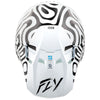 studio product photo of product in White/Black for dirt bike, motocross, off road. SKU 73-446M.