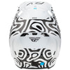 studio product photo of product in White/Black for dirt bike, motocross, off road. SKU 73-446L.