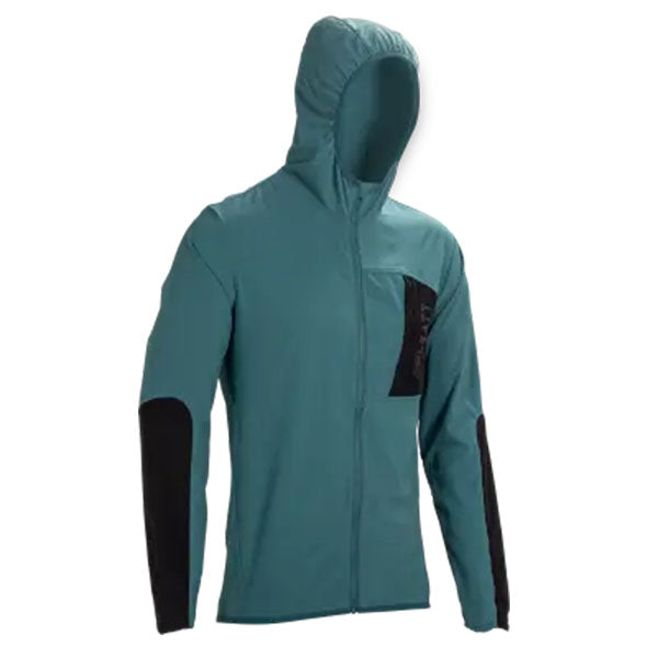 Detailed product image of Leatt, Trail 1.0 Jacket (MTB) Mountain Bike in Teal, Colors: Black, Glow, Teal, Velvet, Sizes: 2-3, SKU: 5024130330
