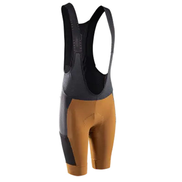 Product photo showing Leatt, Endurance 5.0 Women Bib (MTB) Mountain Bike in Peanut, Colors: Black, Peanut, Sizes: 2-2, SKU: 5024130903