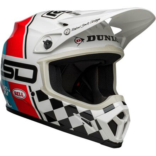 Bell Helmets Bell - MX-9 MIPS RSD The Rally Helmet off-road motocross helmet, showing aerodynamic shell design, ventilation ports, and secure retention system built for rider comfort and protection. SKU 07144788.