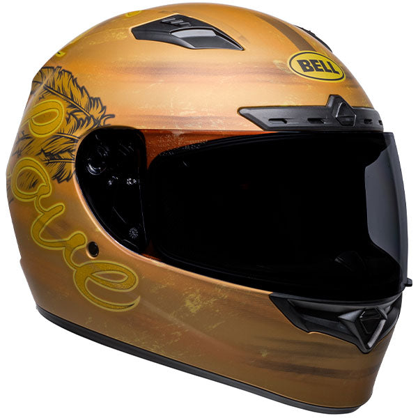 Bell Helmets Bell - Qualifier DLX MIPS Hart-Luck Live Helmet motorcycle helmet, front view, showing aerodynamic shell design, ventilation ports, and secure retention system built for rider comfort and protection. SKU 07137132.