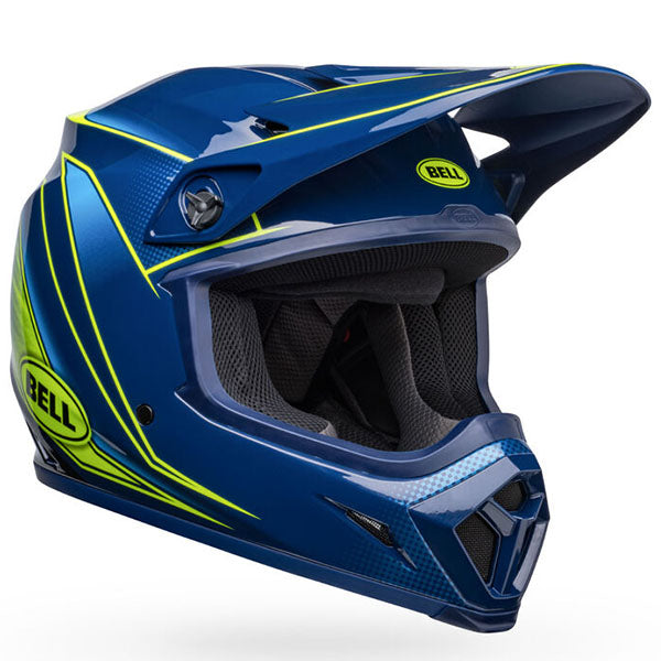 Bell Helmets Bell - MX-9 MIPS Zone Helmet off-road motocross helmet, front view, showing aerodynamic shell design, ventilation ports, and secure retention system built for rider comfort and protection. SKU 07150549.