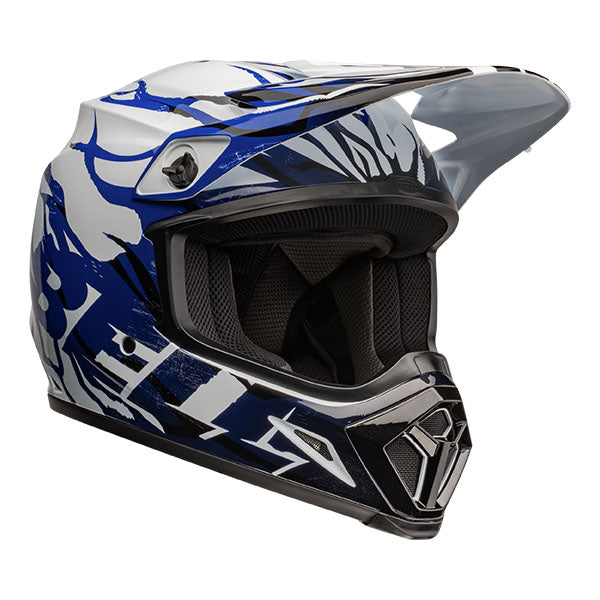 Bell Helmets Bell - MX-9 Decay MIPS Helmet off-road motocross helmet, front view, showing aerodynamic shell design, ventilation ports, and secure retention system built for rider comfort and protection. SKU 07157357.