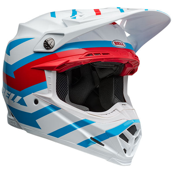Bell Helmets Bell - Moto-9s Flex Banshee Helmet off-road motocross helmet, front view, showing aerodynamic shell design, ventilation ports, and secure retention system built for rider comfort and protection. SKU 07157240.
