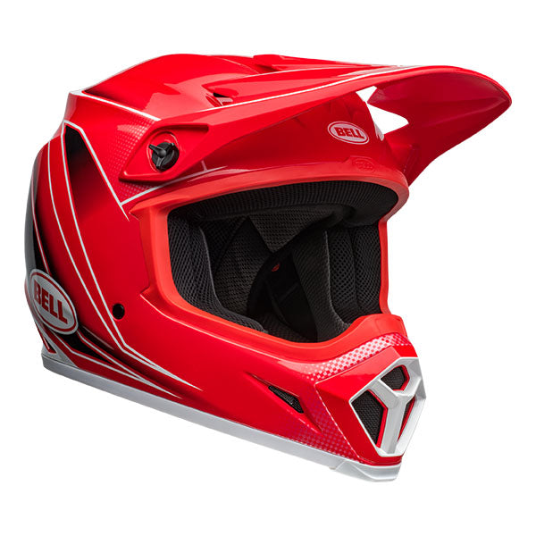 Bell Helmets Bell - MX-9 Zone MIPS Helmet off-road motocross helmet, front view, showing aerodynamic shell design, ventilation ports, and secure retention system built for rider comfort and protection. SKU 07157452.