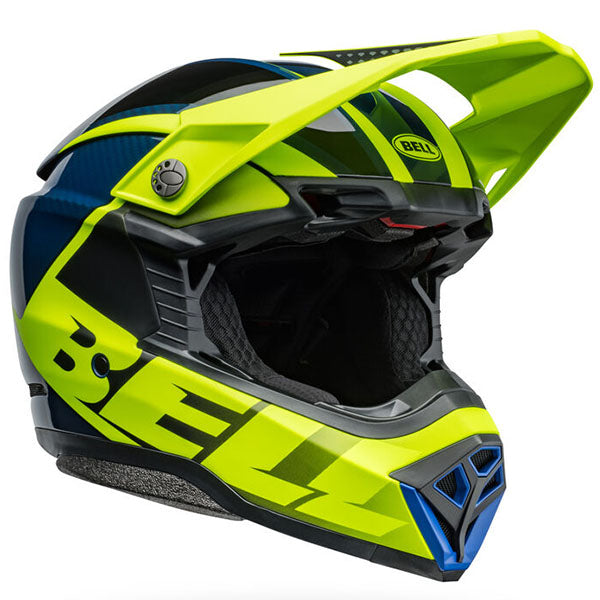 Bell Helmets Bell - Moto-10 Spherical Sliced Helmet off-road motocross helmet, front view, showing aerodynamic shell design, ventilation ports, and secure retention system built for rider comfort and protection. SKU 07161630.