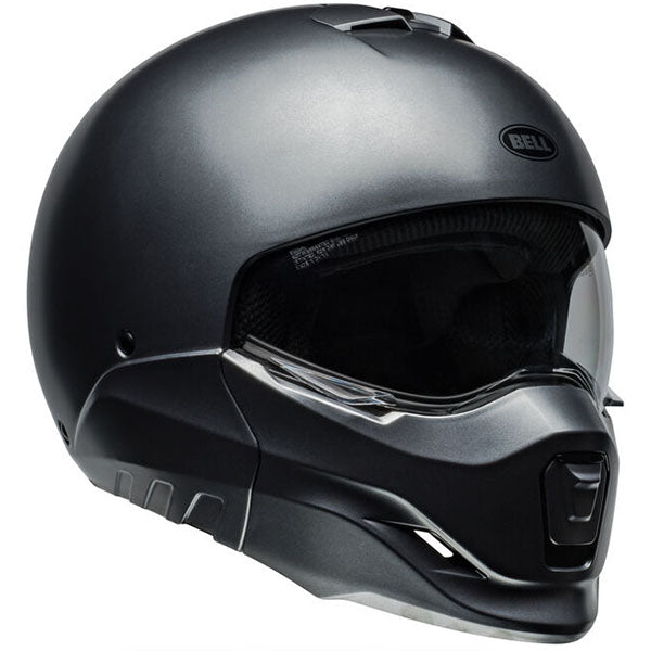 Bell Helmets Bell - Broozer Satin Starship Helmet motorcycle helmet, front view, showing aerodynamic shell design, ventilation ports, and secure retention system built for rider comfort and protection. SKU 07161541.