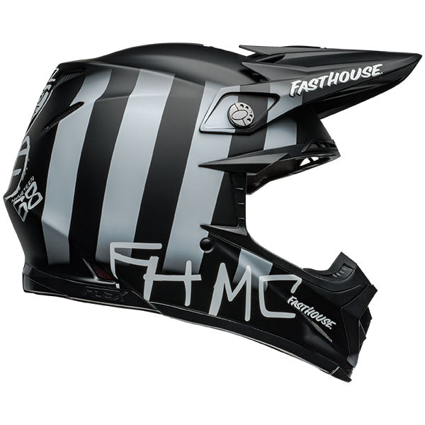 Bell Helmets Bell - Moto-9s Flex Fasthouse MC Core Helmet off-road motocross helmet, showing aerodynamic shell design, ventilation ports, and secure retention system built for rider comfort and protection. SKU 07157172.