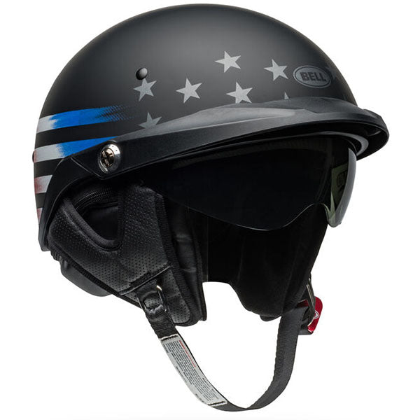Bell Helmets Bell - Pit Boss Banner Helmet motorcycle helmet, front view, showing aerodynamic shell design, ventilation ports, and secure retention system built for rider comfort and protection. SKU 07158169.