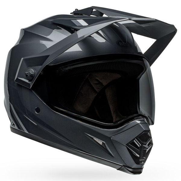Bell Helmets Bell - MX-9 Adventure Alpine MIPS Helmet off-road motocross helmet, front view, showing aerodynamic shell design, ventilation ports, and secure retention system built for rider comfort and protection. SKU 07157267.