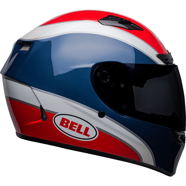 Bell Helmets Bell - Qualifier DLX MIPS Classic Helmet motorcycle helmet, showing aerodynamic shell design, ventilation ports, and secure retention system built for rider comfort and protection. SKU 07148377.