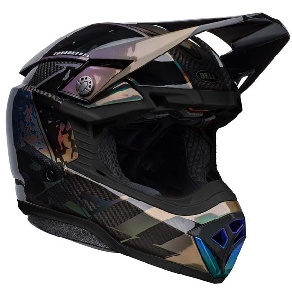 Bell Helmets Bell - Moto-10 Spherical Mirage Helmet off-road motocross helmet, showing aerodynamic shell design, ventilation ports, and secure retention system built for rider comfort and protection. SKU 07137860.