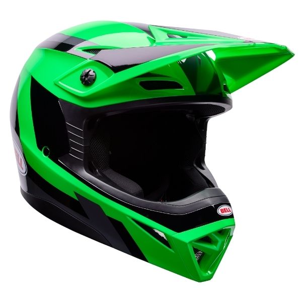 motorcycle helmet, showing aerodynamic shell design, ventilation ports, and secure retention system built for rider comfort and protection. SKU 07173856.
