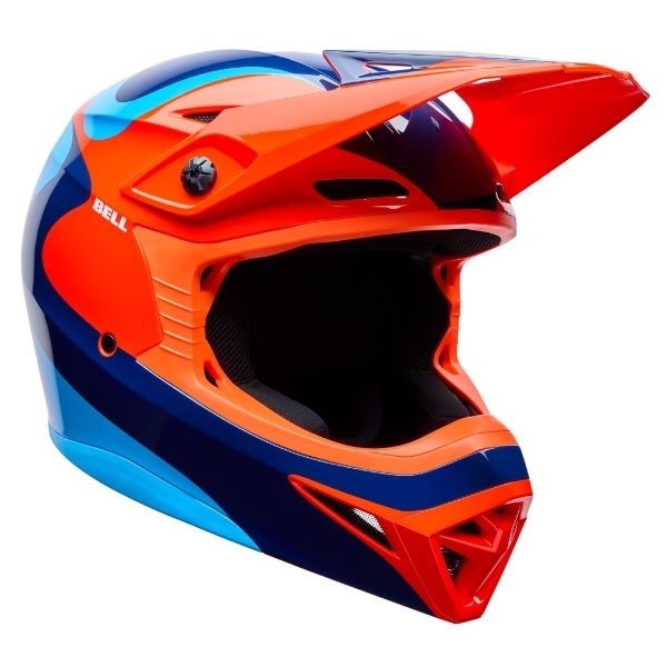 motorcycle helmet, showing aerodynamic shell design, ventilation ports, and secure retention system built for rider comfort and protection. SKU 07173868.