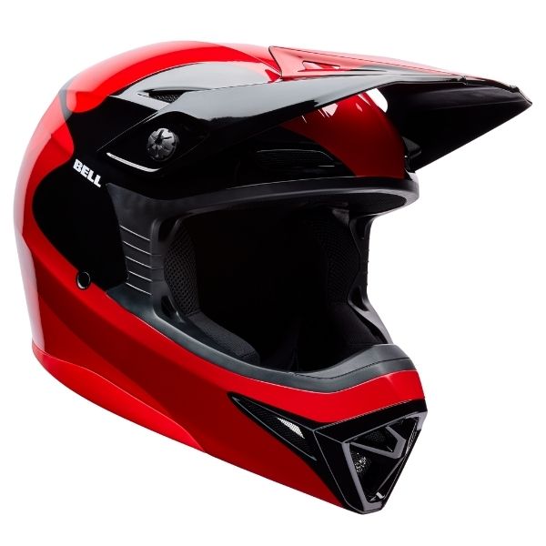 Image of Bell - MX-10 MIPS Wave Helmet | SKU 71738 | Colors: Orange/Blue, Red/Black | Sizes: XS to 2X | Available at BTO Sports