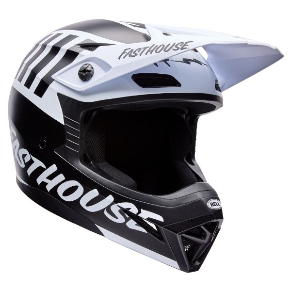Bell MX-10 MIPS Fasthouse Helmet - Black/White