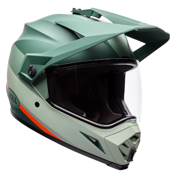 Image of Bell - MX-9 Adventure MIPS Trail Helmet | SKU 71752 | Colors: Green/Orange, White/Red | Sizes: XS to 2X | Available at BTO Sports