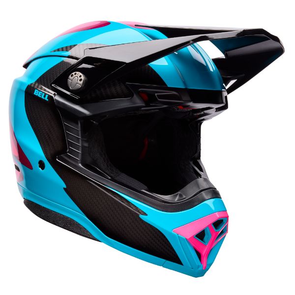 Image of Bell - Moto-10 Spherical Fluid Helmet | SKU 71754 | Colors: Green/Pink, Black/Red | Sizes: XS to 2X | Available at BTO Sports
