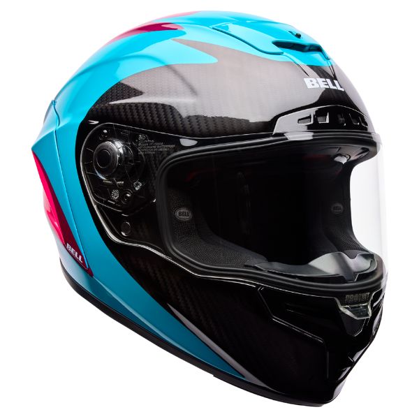 Image of Bell - Race Star DLX Flex Fluid Helmet | SKU 71755 | Colors: Red/White, Green/Pink | Sizes: XS to 2X | Available at BTO Sports