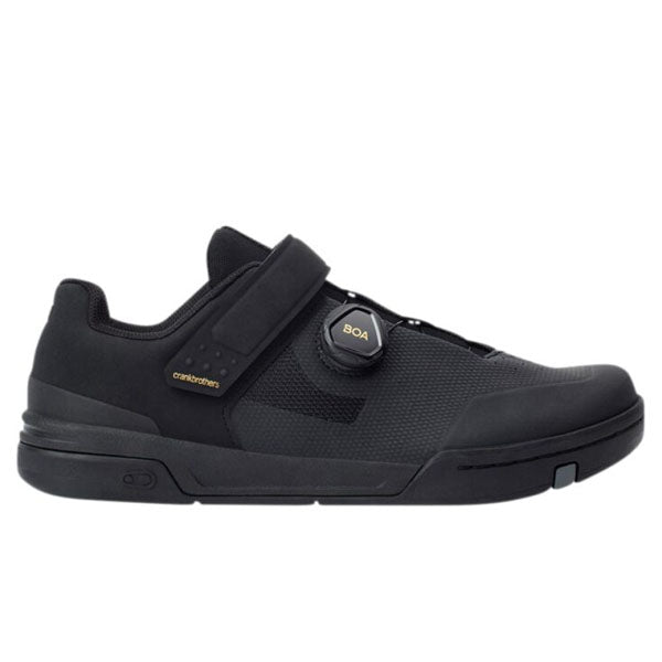 Product image of Crankbrothers - Stamp BOA Shoes (MTB) SKU:34410001 | Colors: Black/Gold | Sizes: 10–14 | Designed for Mountain Bike, BMX and E-Bike riders | Available at BTO Sports