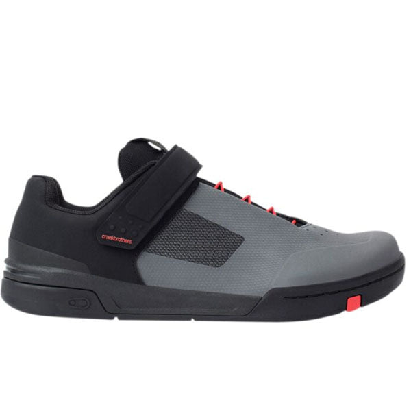 Product image of Crankbrothers - Stamp Speedlace Shoes (MTB) SKU:34410015 | Colors: Gray/Red | Sizes: 10–14 | Designed for Mountain Bike, BMX and E-Bike riders | Available at BTO Sports