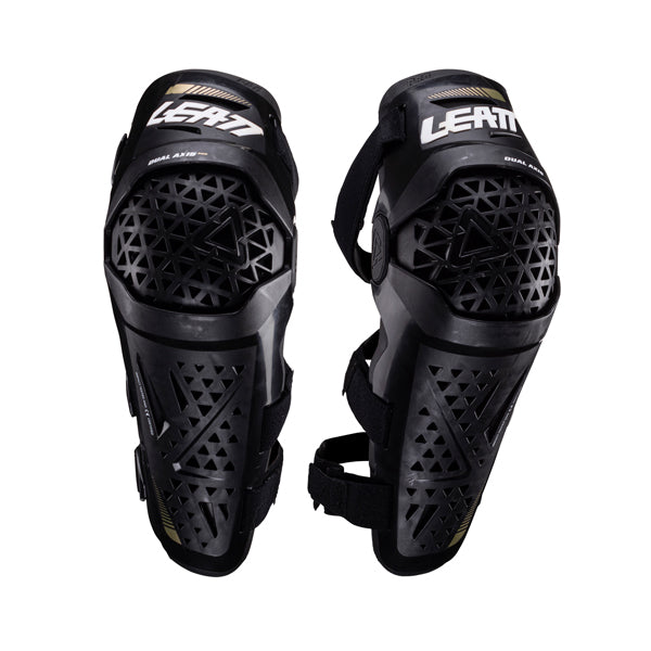Image showing Leatt, Dual Axis Pro Knee and Shin Guards in Black, Colors: Black, Forge Grey, White, Sizes: 2-2, SKU: 5024060811