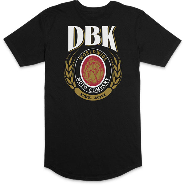 Studio photo on a white background of Dirt Bike Kidz Beer Co Premium Tee; showing tee fit, printed graphics, and crew neckline; SKU 325-00011S